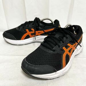 和321★ asics JOLT アシックス ジョルト スニーカー ランニングシューズ 25.5 ブラック オレンジ メンズ