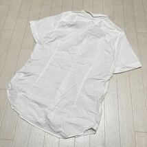 和327★ G-STAR RAW ジースターロゥ 半袖 ボタンシャツ ワンポイント ロゴ刺繍 L ホワイト メンズ_画像2