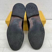 1437◎ REGAL リーガル 靴 ビジネス シューズ オックスフォード ローヒール レザー カジュアル ブラック メンズ26.0_画像6