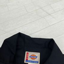 1438◎ Dickies ディッキーズ トップス オールインワン つなぎ 長袖 ファスナー ボタン カジュアル ブラック メンズM_画像4