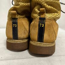 和321★ Timberland ティンバーランド ワークブーツ ショートブーツ 切り替え 7 ベージュ ゴールド メンズ_画像5