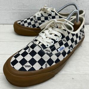 1448◎ VANS AUTHENTIC バンズ オーセンティック 靴 シューズ スニーカー ローカット ブロックチェック メンズ25.5