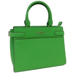¥1 ■ Как новая сумочка Kate Spade WKRU6951 зеленой кожей kate spade ■E.Bmm.An-02