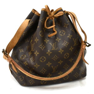 1円 ◆良品 LOUIS VUITTON ルイヴィトン ショルダーバッグ プチノエ M42226 モノグラム キャンバス ブラウン◆E.Cmp.zE-09