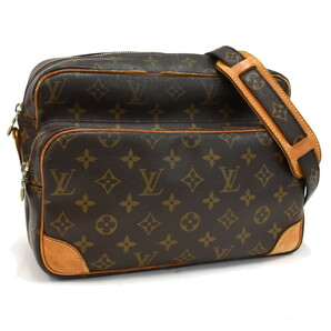 1円 ◆LOUIS VUITTON ルイヴィトン ショルダーバッグ ナイル M45244 モノグラム キャンバス ブラウン◆E.Cslo.tI-09の画像1