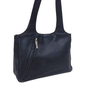 1 jpy # Ferragamo tote bag black group leather simple plain DH-21 0231 Salvatore Ferragamo #E.Bils.oR-25