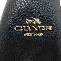 1円 ■ 僕美品 コーチ リュック 37581 ブラック系 レザー バックパック 全年齢 おでかけ 普段使い COACH ■E.Bgo.zE-10_画像9