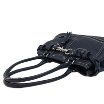 1円 ■ 極美品 コーチ ハンドバッグ F13084 ブラック系 レザー ハンプトンズ COACH ■E.Bmr.tl-08_画像4