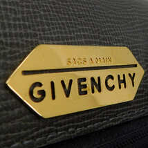 1円 ■ 美品 ジバンシィ ショルダーバッグ グレー系 レザー お出掛け フォーマル GIVENCHY ■E.Blem.mM-07_画像8