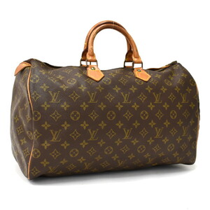 1円 ▼良品 LOUIS VUITTON ルイヴィトン ハンドバッグ スピーディ40 M51522 モノグラム キャンバス ブラウン▼E.Bee.s1-09