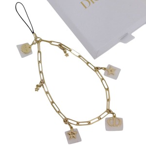 1 jpy # new goods Dior strap gold group metal star * Logo motif Novelty Christian Dior #E.Bssl.tI-17
