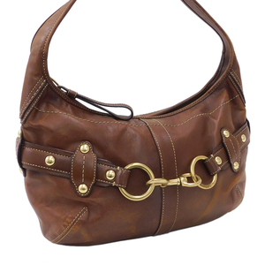 1 jpy # Coach shoulder bag F11261 brown group leather lady's usually using shoulder ..COACH #E.Bss.hP-28