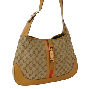 1 иен # прекрасный товар Gucci сумка на плечо оттенок коричневого GG парусина женский плечо .. модный GUCCI #E.Csr.tI-30