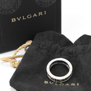 1 jpy * as good as new BVLGARI BVLGARY ring B-zero1 save The children #57 16 number SV925 ceramic silver *E.Csm.oR-01