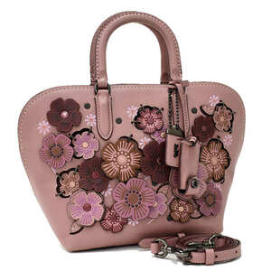 1 jpy * as good as new COACH Coach 2way handbag shoulder tea rose dakota 22855 leather pink series *E.Cigi.tI-24