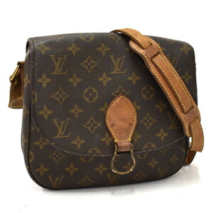 1円 ◆LOUIS VUITTON ルイヴィトン ショルダーバッグ サンクルーGM M51242 モノグラム キャンバス ブラウン◆K.Cslo.tI-10