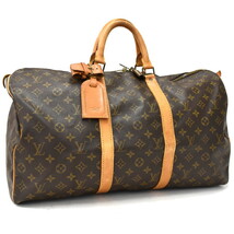 1円 ◆良品 LOUIS VUITTON ルイヴィトン ボストンバッグ キーポル50 M41426 モノグラム キャンバス ブラウン◆E.Cmo.s1-27_画像1