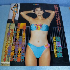 ★夏川結衣★切り抜き/雑誌/写真誌/当時物/90年代/歌手/女優/タレント/アイドル/水着/ビキニ/ハイレグ/送料込み/ビッグC