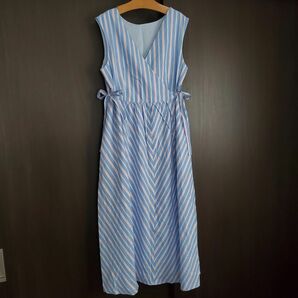 【MILKFED.】 2WAY STRIPED GATHERED DRESS