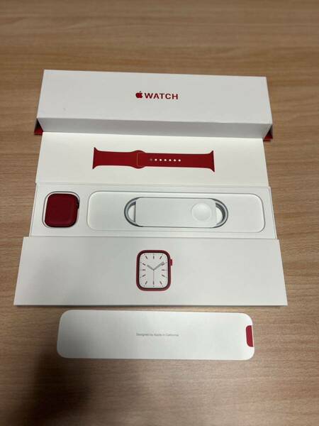 送料無料　中古美品Apple Watch Series 7GPSモデル AppleCare付　PRODUCT RED おまけ付