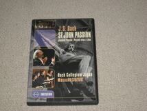 ■DVD「J.S.Bach St John Passion Collegium Japan 2000.7.28 東京 海外品」J.S.バッハ/ヨハネ受難曲/鈴木美登里/浦野智行/鈴木雅明■_画像1