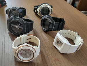 G-SHOCK/Baby-G他 ６点セット 稼働品あり ジャンク