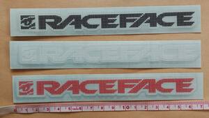 レースフェイス レースフェース RACEFACE RACE FACE ステッカー 3枚セット
