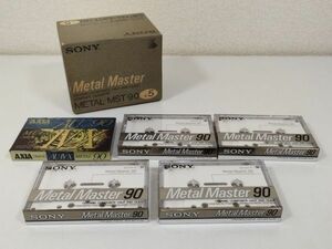 387-A7/未開封品 カセットテープ 5本セット/SONY ソニー Metal Master METAL-MST90×4本・AXIA METALⅣⅩ AU 90×1本