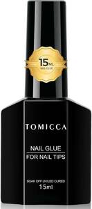 TOMICCA ネイルグルー ネイルチップ接着剤 15ml 4-IN-1 ネイルチップ用グルー＆ベースコート＆補強ジェル＆スリップ