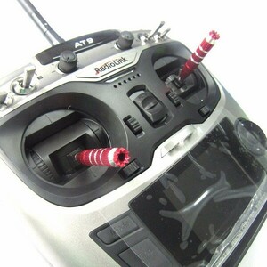 【新品】送信機スロットルスティック ロング M3サイズ用（赤）Futaba DX6i DX8 Spektrum