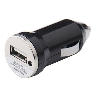 【新品】 シガーライター USB 1ポート（黒）充電器 ipad スマートフォン スマホ タブレット