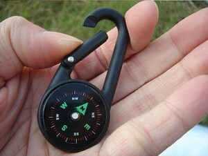 [ новый товар ] брелок для ключа Mini compass 2 металл kalabina карман компас альпинизм уличный кемпинг высокий King 