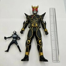 F347-CH3-265 仮面ライダークウガ アルティメットフォーム ナイト フィギュア 2体セット ソフビ人形 全長:約30cm 東映 石森プロ ③_画像10