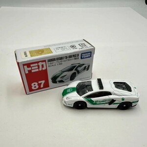 F360-SK10-843 ◎ TAKARA TOMY タカラトミー トミカ 87 ランボルギーニ アヴェンタドール LP 700-4 ドバイ警察仕様 SCALE 1/68 箱付き ③