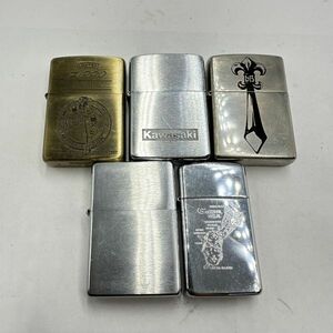 H177 まとめ ◎ Zippo ジッポー オイルライター 5点まとめセット kawasaki ハワイ ウィンディ 他 喫煙具 喫煙グッズ 5点火花あり ①