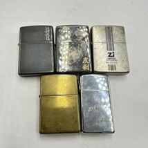 H182 まとめ ◎ Zippo ジッポー オイルライター 5点まとめセット シルバーカラー ゴールドカラー 他 喫煙具 喫煙グッズ 2点火花あり ①_画像1