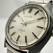 H210-SK14-882 ◎ SEIKO セイコー KS ハイビート 45-7001 手巻き メダリオン シルバー文字盤 3針 アナログ メンズ 腕時計 約36mm 稼働 ①_画像3