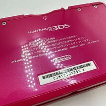 H220-I47-1092 NINTENDO 任天堂 ニンテンドー 3DS CTR-001 ゲーム機 ピンク 充電器付き 通電確認済み ①_画像5