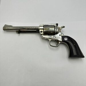 H230-T141007-7 Hudson Luger black Hawk CAL.357 model gun Magnum silver color SMG stamp equipped ①