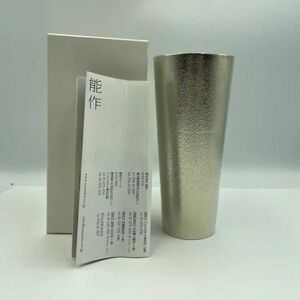 F385-ST10-326 talent work tumbler brass glass silver color calibre : approximately 7cm height : approximately 16cm box attaching ③