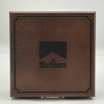 F391-ST22-60 ◎ Zippo ジッポー ローラー式オイルライター Marlboro MEDIUM マルボロ ミディアム 革製カバー レザー 木箱付き 懸賞品 ③_画像9