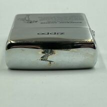 F393-ST10-249 ◎ Zippo ジッポー ローラー式オイルライター シルバーカラー フリント 箱付き 火花あり ③_画像8