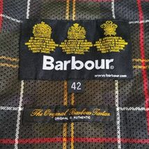 I644-U13-2599 Barbour バブアー ビデイル ジャケット ブラック 表記サイズ42(XLサイズ) 着丈約79cm 肩幅約55cm 袖丈約65cm ⑥_画像10