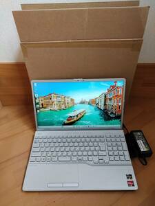 【ほぼ新品】富士通 FMV LIFEBOOK AH51/G2 FMVA51G2SN Ryzen 7 5700U/メモリ 32GB/SSD 512GB/DVDドライブ/15.6型 光沢/win11/office 23年製