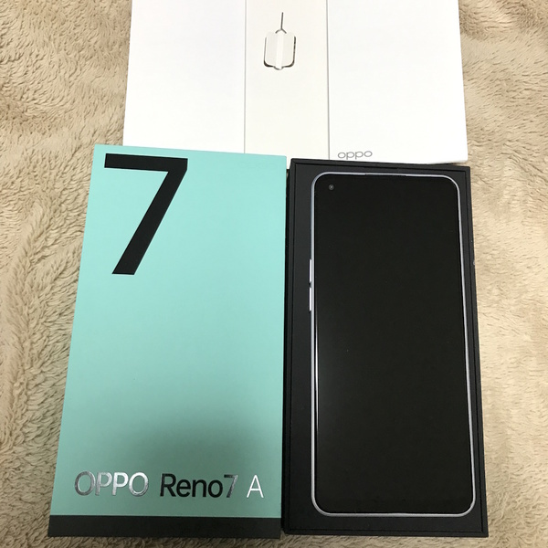 [美品/送料込] OPPO Reno7 A【nanoSIM×2＋eSIM対応】SIMフリー版◆CPH2353(メーカー直購入)◆Android13◆ブルー◆不具合なし◆DSDV