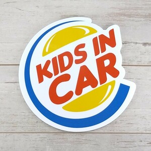 KIDS IN CARマグネットステッカー バーガーキング キッズインカー