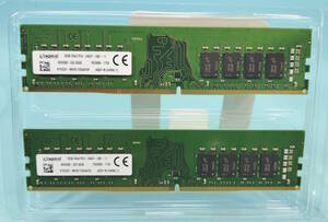 Kingstone　16GB　2Rx8　PC4-2400T-UB1-11　２枚セット