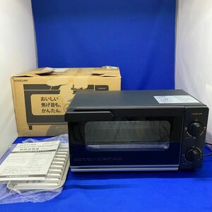 か4 コイズミ オーブントースター 2枚焼き タイマー15分 ヒーター3段階切替 トレー付き 1000W ブラック KOS-1032/K