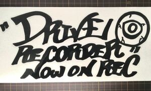 ☆ドライブレコーダー撮影中！「DRIVE RECODER NOW ON REC 」typeA ステッカー カラー15色から選択！サイズ変更可能！送料無料！☆