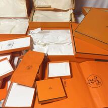 ブランド空箱15個 紙袋6枚 計21点まとめ HERMES エルメス 空箱 外箱 ボックス/ショッパー ショップバッグ カード 巾着等 まとめ売り SGB187_画像8